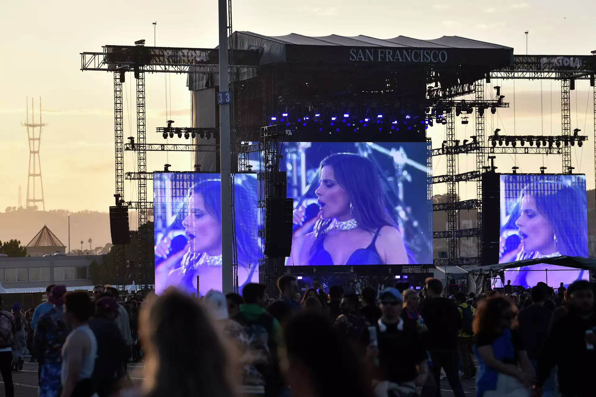 A view of the Pier Stage during Nelly Furtado's set at the Portola Music Festival on Saturday, Sept. 30, 2023.